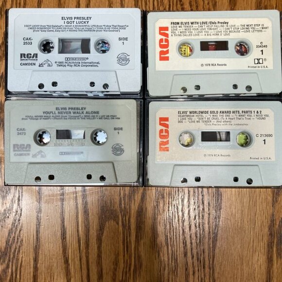 Vintage Elvis Presley Cassette Tapes Lot of 4 - Picture 4 of 4